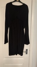 Pleated Black Dress Long