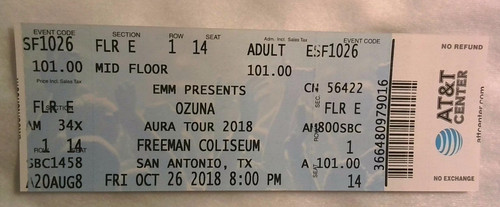 Ozuna aura tour 2018 concert - "aura,