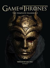 Game of Thrones: The Complete Seasons 1-5 DVD (2016) Sean Bean cert 18 25 discs