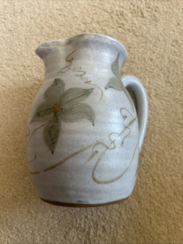 Vintage studio pottery pitcher - pottery,