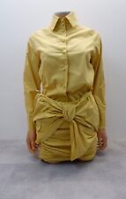 Francesca Couture Womens 2 Piece Outfit Set Size S Yellow Shirt Ans Skirt VGC