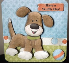 3D Decoupage Dog Card with