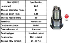 Genuine NGK Spark Plug - Bp6Es