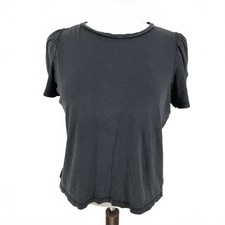 Zara Puff Sleeve Top Grey Size M