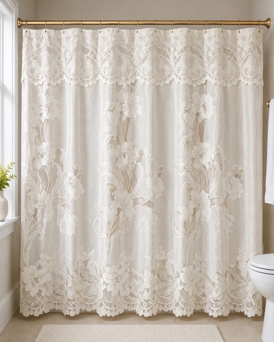 Vintage ivory lace shower - vintage,