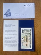 Jack Nicklaus Royal Bank Scotland £5 note