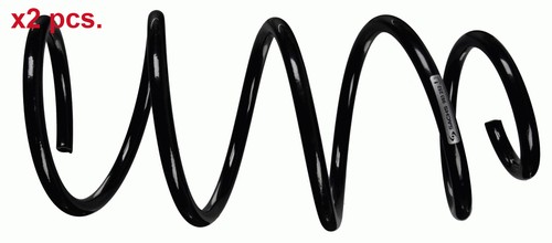 Pcs front coil springs - front, set