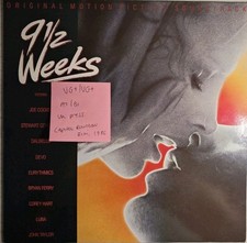 Various 9 1/2 Weeks Original Film Soundtrack Vinyl Record VG+/VG+ EST2003 1986