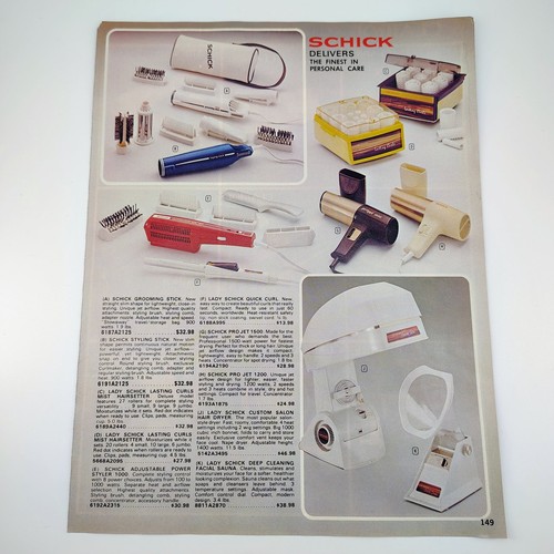 Clairol schick catalog print - schick,