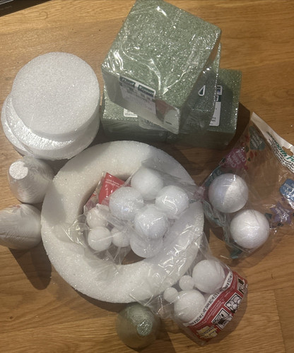 Lot styrofoam assorted - lot, of