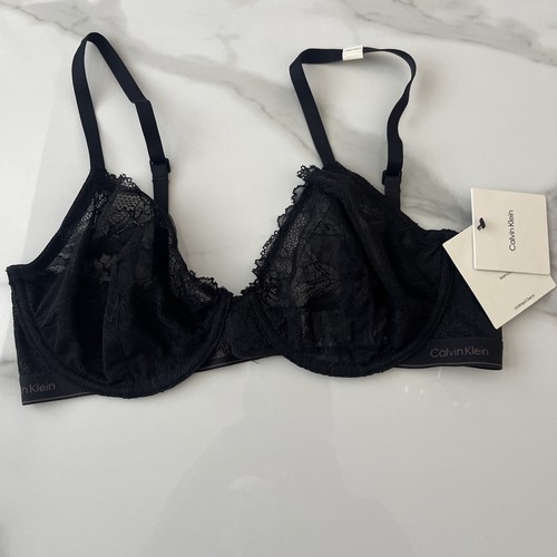 Calvin klein black bra - black, size
