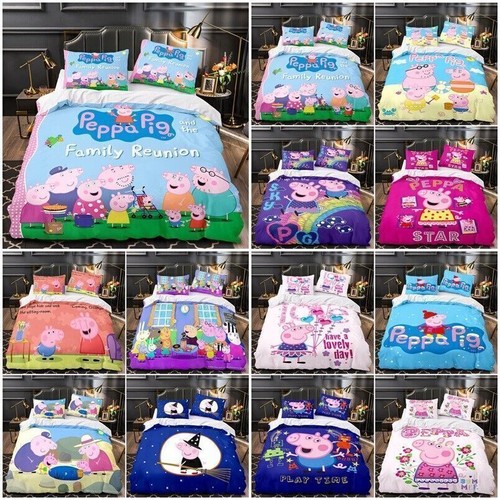 Peppa pig cartoon duvet quilt - peppa,