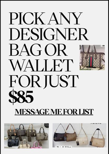 Designer bags and - wallets, for