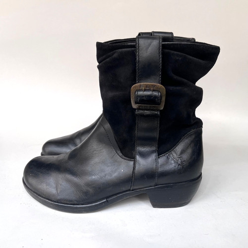 Fly london maha black - black, leather
