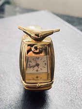 XMAS GIFT Classic Scooter Imperial Desk Clock,Solid Brass Paperweight LuxgiftBox