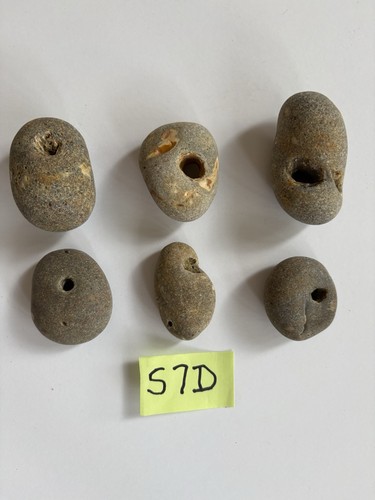 Natural hag stones - 6,