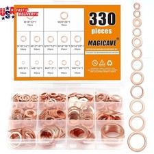 330PCS Copper Crush Washer