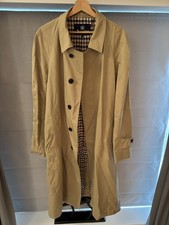 Aquascutum Beige / Tan Trench Coat Size 42R Long Jacket 
