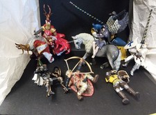 Job Lot 1 Papo and 2 Schleich Horses 6 Figures incl Elven Bayala Dark Fury