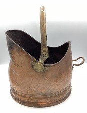Vintage copper brass coal - vintage,