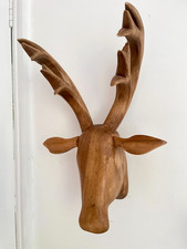 Solid Wood Wall Mounted Stag