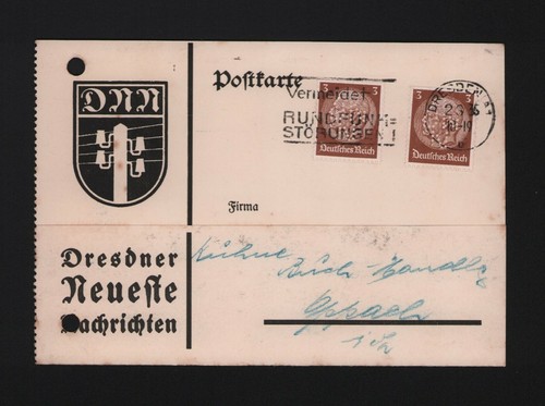 Dresden postcard 1935 - dresden,,
