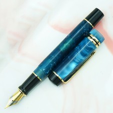 Kaigelu 316 Marble Celluloid Fountain Pen 22KGP M Nib Beautiful Pattern Gift Pen