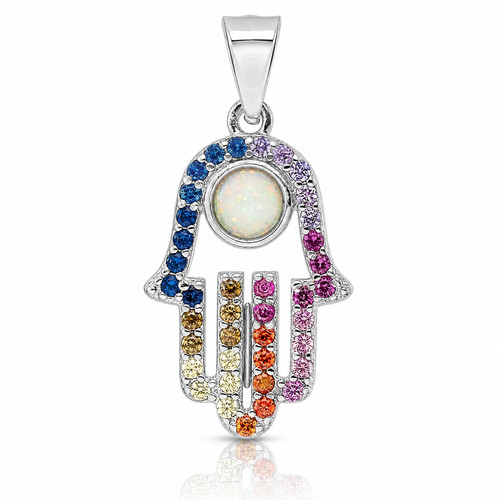 Sterling silver rhodium - silver, rhodium-plated