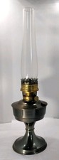 Vintage Part - Aladdin No 23 Oil Lamp & Glass Chimney Damaged See Description 