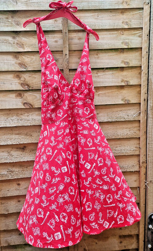 Hell bunny halter neck swing - hell,