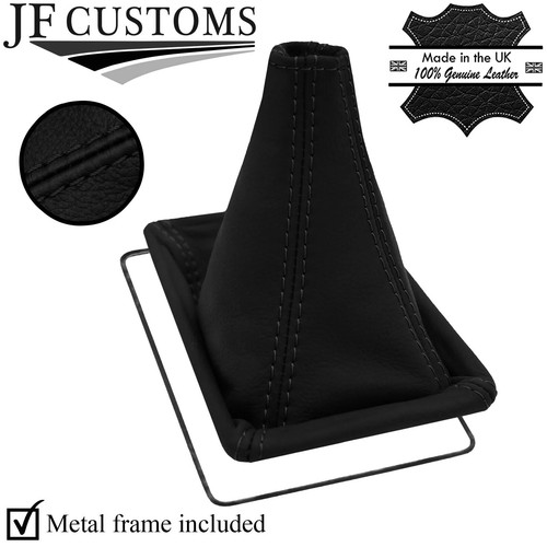 Black stitching leather gear - black,