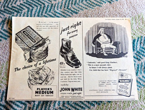 Original 1952 vintage advert - 1952,