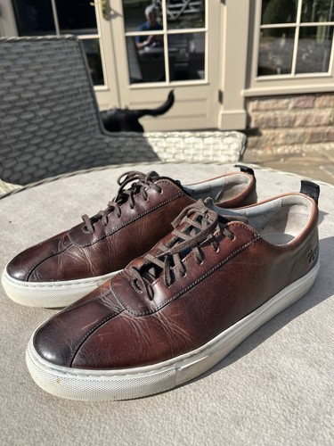Grenson brown leather sneaker - grenson,