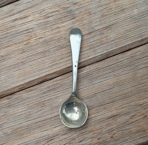 Vintage mini salt spoon - mini, spoon,