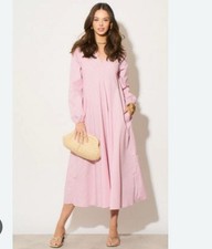 NEXT  Pink Striped Shirting V