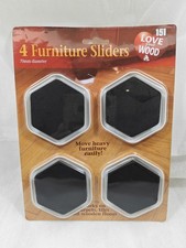 4pc  Furniture Sliders Carpet Heavy Duty Large Easy Moving Gliders Hard Floor