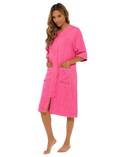 Towelling dressing gown - towelling,