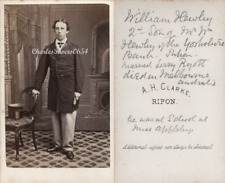 RIPON YORKSHIRE CDV NAMED MAN WILLIAM HEWBY see desc VICTORIAN PHOTO #D121
