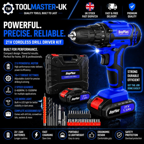 21v cordless drill set - 21v,