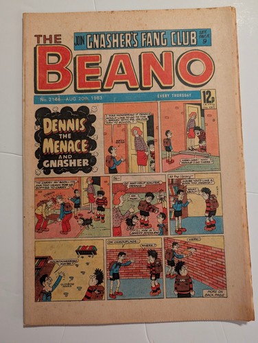 Beano comic 2144 august - beano, no