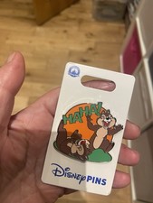 Disney Parks Chip and Dale Rolling Laughter HaHa pin OE New Chipmunks
