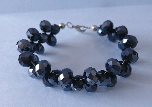 Row dark blue metallic - blue,