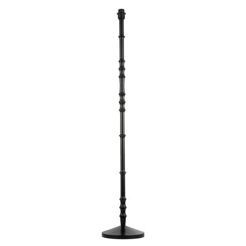 Classic black wood floor lamp - black,