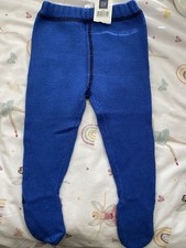 BNWT Gap Royal Blue Baby Trousers/Tights Age 6-12 Months 100% Cotton