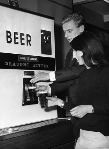 Couple demonstrates beer - couple,