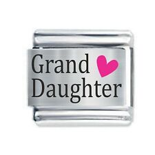 Colorev Daisy Charm - GRAND DAUGHTER HEART For Italian Modular charm bracelet