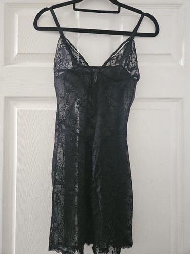 Ann summers black lace dress - black,