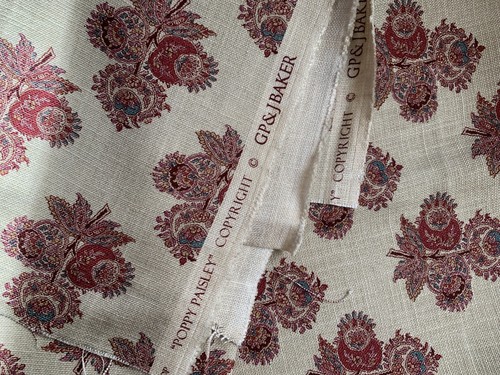 Baker poppy paisley - &,