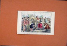 Old Antique Print C1850 Georgy