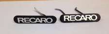 PAIR OF RECARO SEAT BADGES